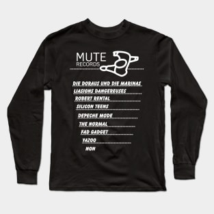 Mute Records Bands Long Sleeve T-Shirt